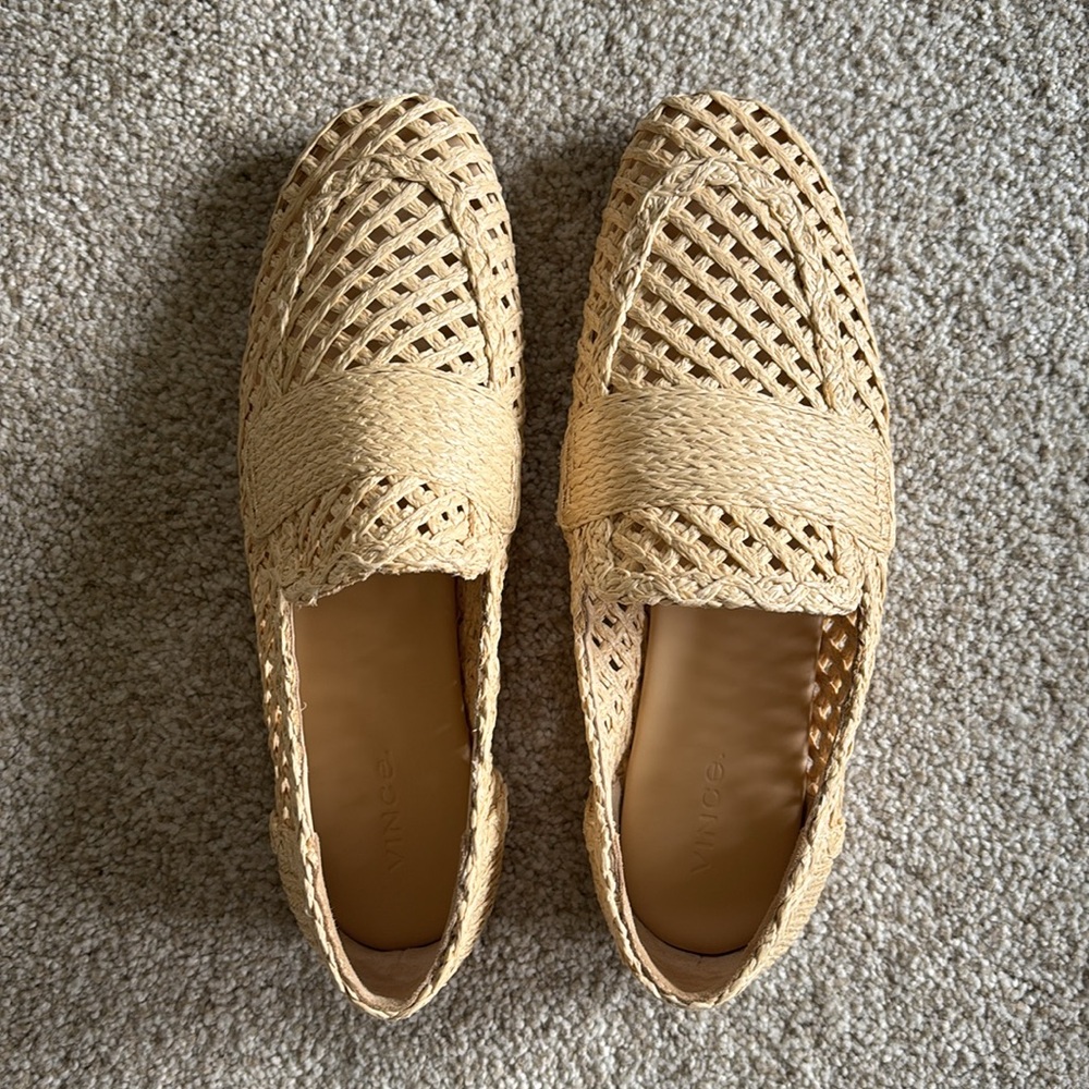 Vince Davis Raffia Flats - Picture 2 of 6